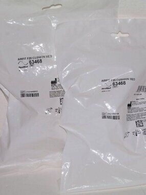 ResMed 63468 Airfit F20 Size M Replacement Cushion (LOT OF 2) SEALED NEW